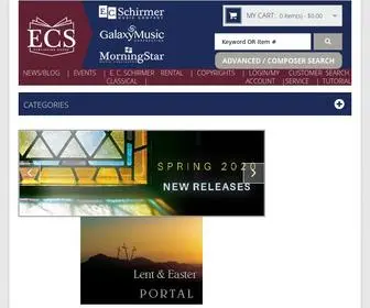 Morningstarmusic.com(ECS Publishing Group home of) Screenshot