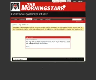 Morningstarr.co.uk(The Morningstarr) Screenshot