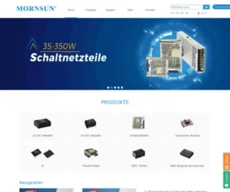 Mornsunpower.de(MORNSUN Hersteller/Firma/Anbieter/Werk von Netzteilen) Screenshot