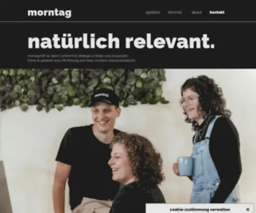Morntag.com(Natürlich relevant) Screenshot