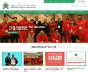 Moroccanathletics.com(FRMA) Screenshot