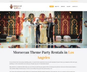 Moroccanthemeparty.com(Moroccan Theme Party Planner & Tent Rentals Los Angeles) Screenshot