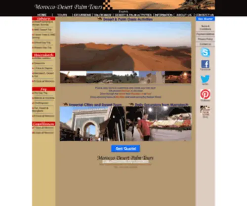 Moroccodesertpalmtours.com(Morocco Desert Palm Tours) Screenshot