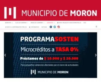 Moron.gov.ar(Municipio de Morón) Screenshot
