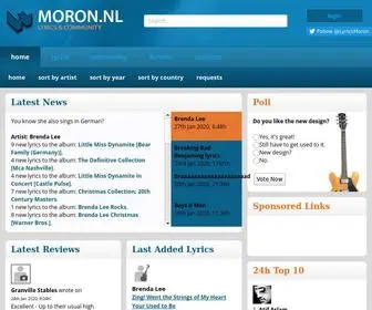 Moron.nl(Lyrics, reviews & community) Screenshot