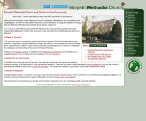 Morpethmeth.org(Morpeth Methodist Church) Screenshot