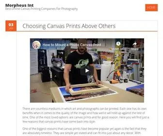 Morpheusint.com(Best Online Canvas Printing Companies For Photography) Screenshot