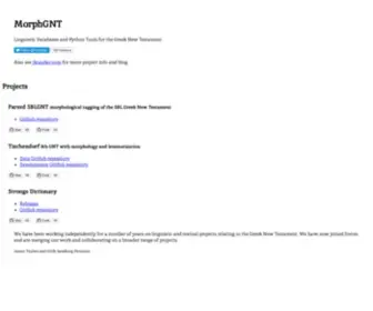 Morphgnt.org(Morphgnt) Screenshot