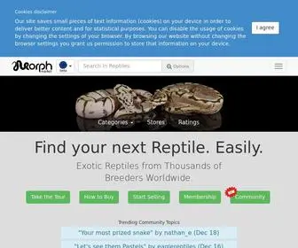 Morphmarket.com(Reptiles for Sale from Breeders Worldwide) Screenshot