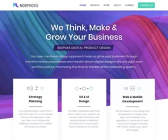 Morphos.is(We're a digital product design consultancy) Screenshot