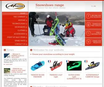 Morpho.tm.fr(Snowshoes range) Screenshot