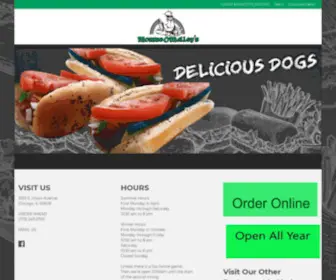 Morrieomalleys.com(Hot Dogs) Screenshot