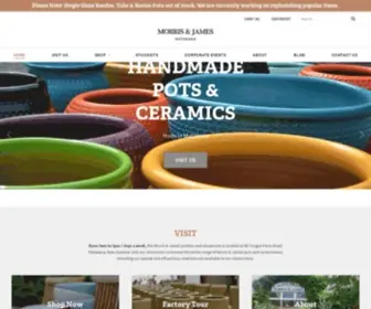 Morrisandjames.co.nz(Morris and James Pottery and Sculptural Ceramics) Screenshot