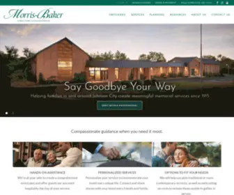 Morrisbaker.com(Morris-Baker Funeral Home & Cremation Services) Screenshot