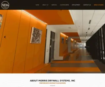 Morrisdrywall.com(Drywall Installation & Metal Stud Framing) Screenshot