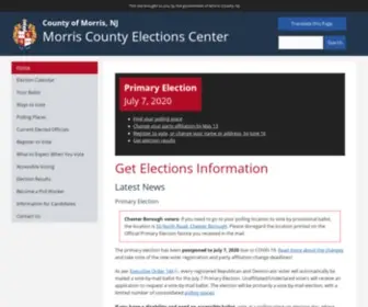 Morriselections.org(Morris County Election Center) Screenshot