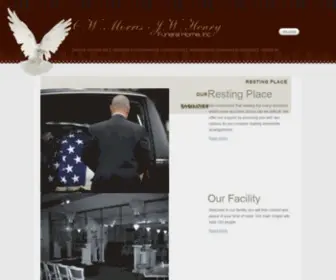 Morrishenryfuneralhome.com(J.W Henry Funeral Home) Screenshot