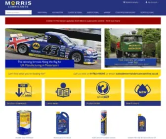 Morrislubricantsonline.co.uk(Buy lubricants from Morris Lubricants) Screenshot