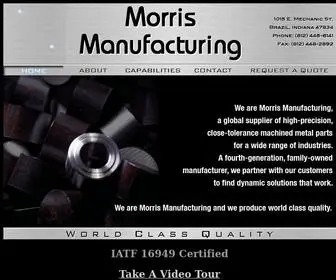 Morrismfg.com(Morris Manufacturing) Screenshot