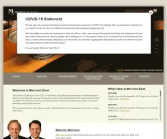 Morrisonsund.com(Morrison Sund PLLC Morrison Sund PLLC) Screenshot