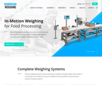 Morrisonweighing.com(In-Motion Weighing for Food Processing) Screenshot