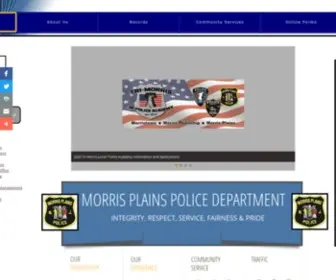 Morrisplainspolice.org(Morris Plains Police Department) Screenshot