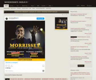 Morrissey-Solo.com(Morrissey) Screenshot