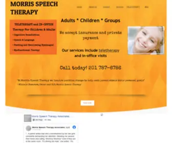 Morrisspeechtherapy.com(Speech Therapy Morristown NJ) Screenshot