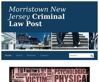 MorristownnjCriminallawpost.com(Morristown New Jersey Criminal Law post) Screenshot