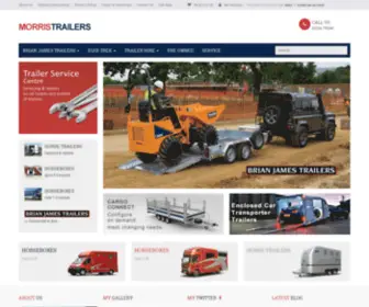 Morristrailers.co.uk(Equi-Trek, Brian James Trailers) Screenshot