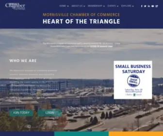 Morrisvillechamber.org(Morrisville Chamber of Commerce) Screenshot