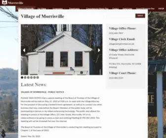 Morrisvilleny.com(Village of Morrisville) Screenshot