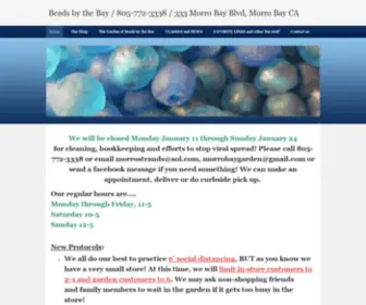 Morrobaybeads.com(Beads by the Bay // 333 Morro Bay Blvd) Screenshot