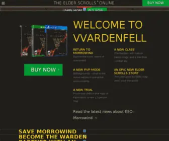 Morrowind.com(The Elder Scrolls Official Site) Screenshot