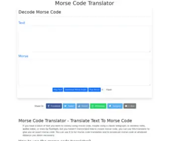 Morsecodetranslator.co(Morse code translator) Screenshot