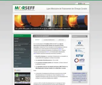 Morseff.com(Morocco Sustainable Energy Finance Facility) Screenshot