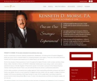 Morselaw.com(Orlando Divorce Attorney) Screenshot