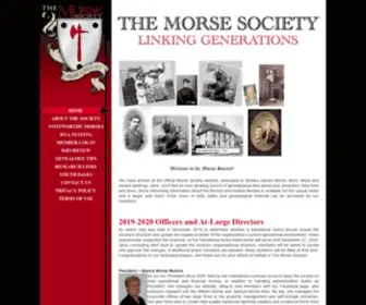 Morsesociety.org(The Morse Society) Screenshot