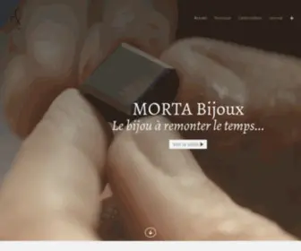 Mortabijoux.com(Bijoux en Morta et argent fin) Screenshot