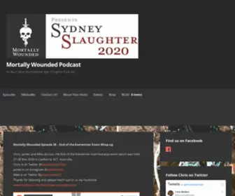 Mortallywoundedpodcast.com(An Australian Warhammer Age of Sigmar Podcast) Screenshot