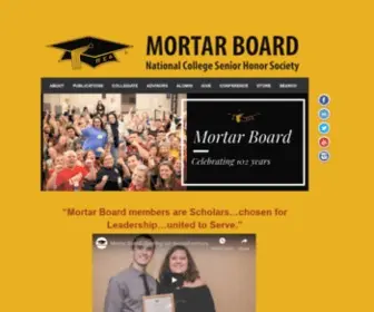 Mortarboard.org(Mortar Board National College Senior Honor Society) Screenshot