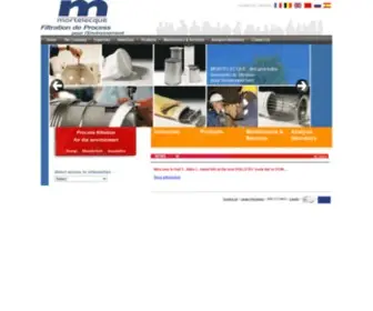 Mortelecque.com(Filtration industrielle) Screenshot