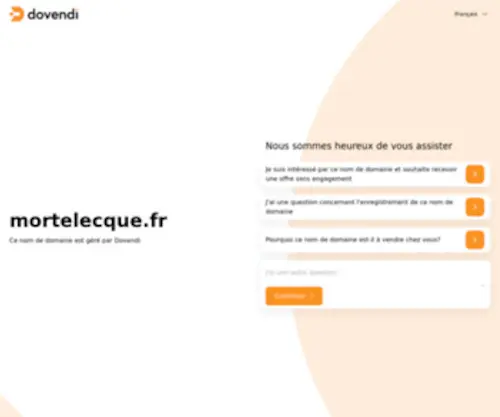 Mortelecque.fr(Est disponible à la vente) Screenshot