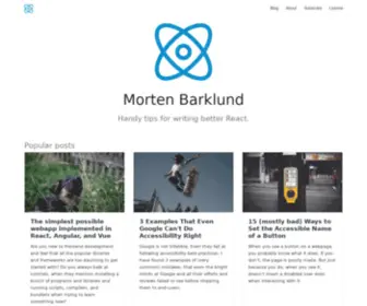 Mortenbarklund.com(This website) Screenshot