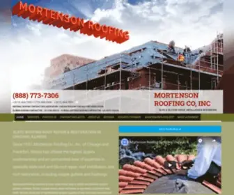 Mortensonroofing.com(Mortenson Roofing) Screenshot