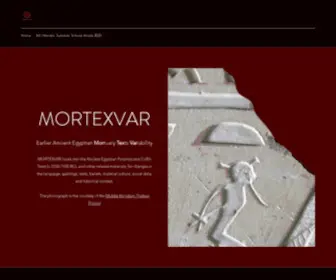 Mortexvar.com(Egyptology) Screenshot