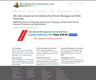 Mortgage-Investments.com(Private Mortgage) Screenshot