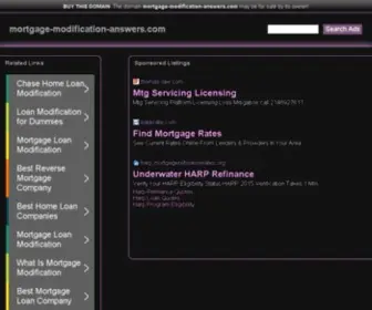 Mortgage-Modification-Answers.com(Loan modification) Screenshot