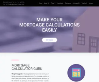 Mortgagecalculator.guru(Mortgage Calculator GURU) Screenshot