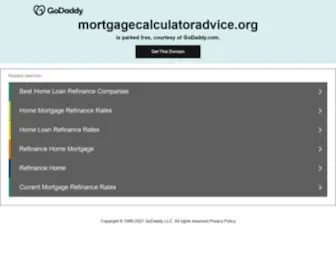 Mortgagecalculatoradvice.org(Mortgagecalculatoradvice) Screenshot